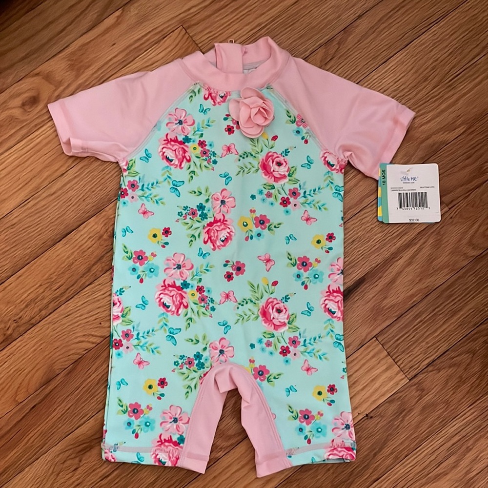Little Me Girls Rashguard 18mos
